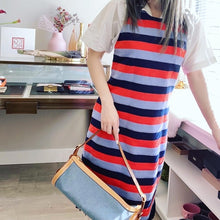 Load image into Gallery viewer, Hermès Vintage Blue Denim Fabric shoulder bag