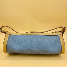 Load image into Gallery viewer, Hermès Vintage Blue Denim Fabric shoulder bag