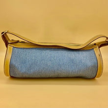 Load image into Gallery viewer, Hermès Vintage Blue Denim Fabric shoulder bag