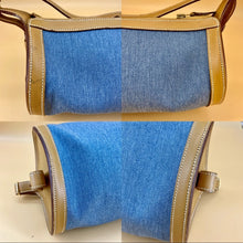 Load image into Gallery viewer, Hermès Vintage Blue Denim Fabric shoulder bag