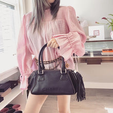 Load image into Gallery viewer, CHANEL HANDBAG & SHOULDER BAG BLACK CAVIAR SKIN TWS