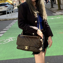 Load image into Gallery viewer, CHANEL Crumpled Grained Calfskin CC Crave Flap