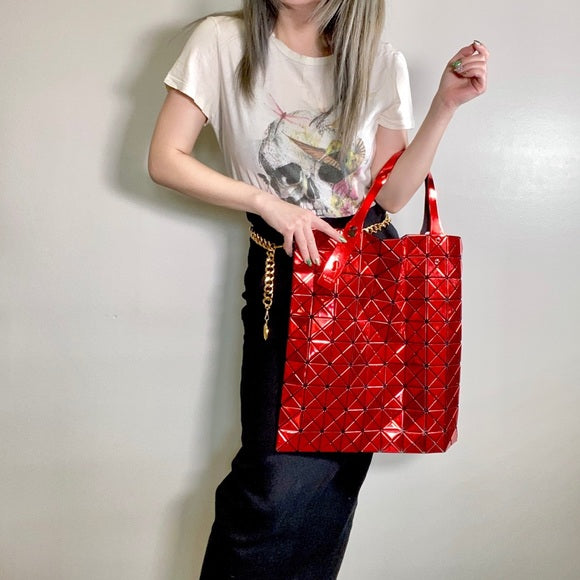 BAO BAO ISSEY MIYAKE red tote – Sheer Room