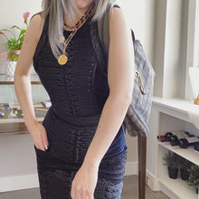 Load image into Gallery viewer, BALMAIN × H&M black Velvet dress