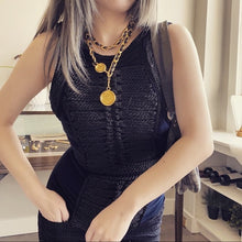 Load image into Gallery viewer, BALMAIN × H&M black Velvet dress