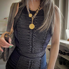 Load image into Gallery viewer, BALMAIN × H&M black Velvet dress