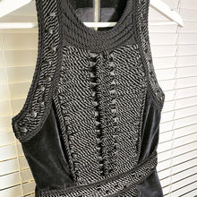 Load image into Gallery viewer, BALMAIN × H&M black Velvet dress