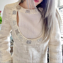 Load image into Gallery viewer, CHANEL 12PF Paris Bombay Ivory Silver Dress