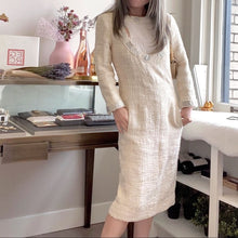 Load image into Gallery viewer, CHANEL 12PF Paris Bombay Ivory Silver Dress