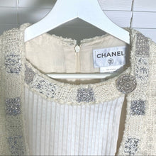 Load image into Gallery viewer, CHANEL 12PF Paris Bombay Ivory Silver Dress