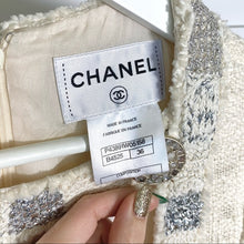 Load image into Gallery viewer, CHANEL 12PF Paris Bombay Ivory Silver Dress