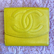 Load image into Gallery viewer, CHANEL yellow calfskin wallet