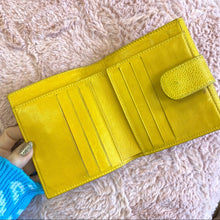 Load image into Gallery viewer, CHANEL yellow calfskin wallet