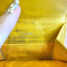 Load image into Gallery viewer, CHANEL yellow calfskin wallet