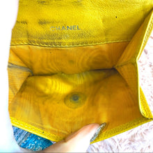 Load image into Gallery viewer, CHANEL yellow calfskin wallet