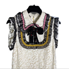 Load image into Gallery viewer, Gucci Cluny Lace Dress With Embroidery in White