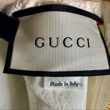 Load image into Gallery viewer, Gucci Cluny Lace Dress With Embroidery in White