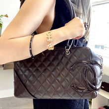 Load image into Gallery viewer, CHANEL brown Cambon shoulder bag