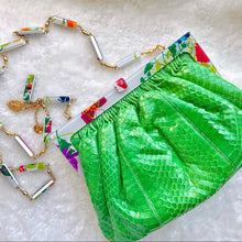 Load image into Gallery viewer, GUCCI green leather cloth& shoulder bag