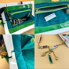 Load image into Gallery viewer, GUCCI green leather cloth& shoulder bag