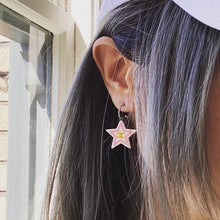 Load image into Gallery viewer, CHANEL VINTAGE two colour star earrings (ND)