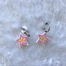 Load image into Gallery viewer, CHANEL VINTAGE two colour star earrings (ND)