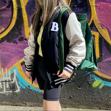 Load image into Gallery viewer, PIERRE BALMAIN leather wool bomber jacket