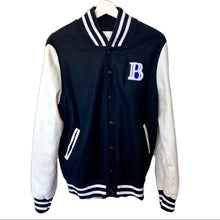 Load image into Gallery viewer, PIERRE BALMAIN leather wool bomber jacket