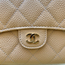 Load image into Gallery viewer, CHANEL beige calfskin wallet