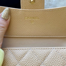 Load image into Gallery viewer, CHANEL beige calfskin wallet
