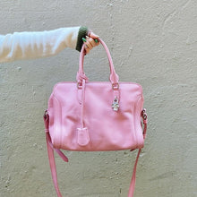 Load image into Gallery viewer, ALEXANDER MCQUEEN Pink padlock Leather Tote Bag