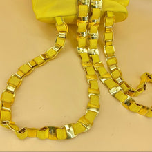 Load image into Gallery viewer, SALVATORE FERRAGAMO cloth Golden chain backpack