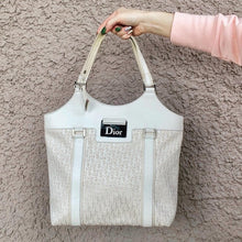 Load image into Gallery viewer, DIOR diorissimo street chic downtown cream canvas Tote