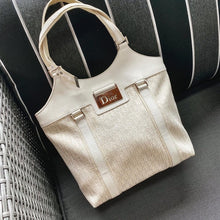 Load image into Gallery viewer, DIOR diorissimo street chic downtown cream canvas Tote