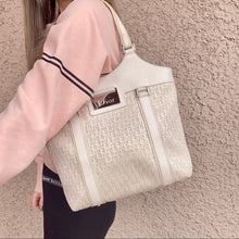 Load image into Gallery viewer, DIOR diorissimo street chic downtown cream canvas Tote