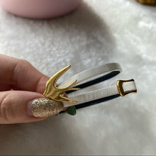 Load image into Gallery viewer, MCQUEEN SWALLOW LEATHER BRACELET