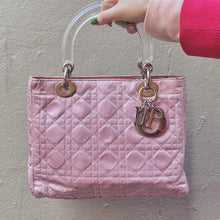 Load image into Gallery viewer, Lady Dior pink cloth bag