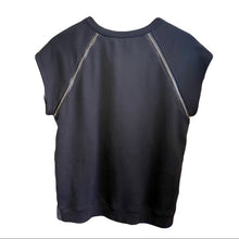 Load image into Gallery viewer, SAINT LAUREN rivet with leather black top TWS