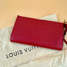 Load image into Gallery viewer, LOUIS VUITTON Red EPI pochette accessories shoulder bag TWS