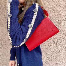 Load image into Gallery viewer, LOUIS VUITTON Red EPI pochette accessories shoulder bag TWS