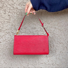 Load image into Gallery viewer, LOUIS VUITTON Red EPI pochette accessories shoulder bag TWS