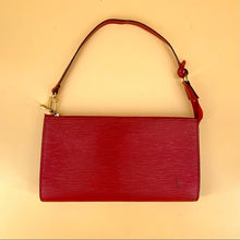 Load image into Gallery viewer, LOUIS VUITTON Red EPI pochette accessories shoulder bag TWS