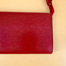 Load image into Gallery viewer, LOUIS VUITTON Red EPI pochette accessories shoulder bag TWS