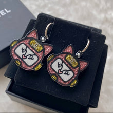 Load image into Gallery viewer, CHANEL Robot Cat 2017SS limited edition earrings