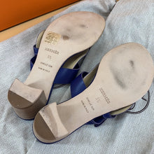 Load image into Gallery viewer, HERMES sandals caraibes toile H Panama