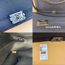 Load image into Gallery viewer, CHANEL le Boy XL snakeskin shoulder bag