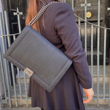 Load image into Gallery viewer, CHANEL le Boy XL snakeskin shoulder bag
