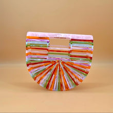 Load image into Gallery viewer, CULT gaia rainbow Acrylic Ark Clutch Bag