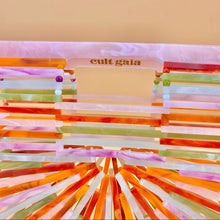 Load image into Gallery viewer, CULT gaia rainbow Acrylic Ark Clutch Bag
