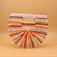 Load image into Gallery viewer, CULT gaia rainbow Acrylic Ark Clutch Bag